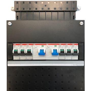 ABB groepenkast 6 groepen, 2 aardlekschakelaars 2-p,, Ophalen of Verzenden, Nieuw
