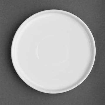Whiteware platte ronden borden | 15 cm | 6 stuks, Verzenden