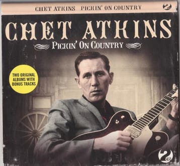 Chet Atkins - Pickin On Country - Two Original Albums With, Ophalen of Verzenden, Gebruikt