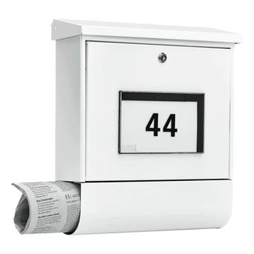 Burg-Wächter Malaga 4400 W brievenbus met huisnummer LED, Verzenden, Nieuw