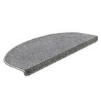 Trapmat set afgerond zelfklevend 15 stuks lichtgrijs, Verzenden, Nieuw