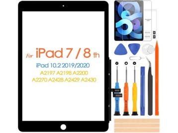 Veiling - Touchscreen voor iPad 7/8 10,2 inch - reparatieset, Computers en Software, Gebruikt
