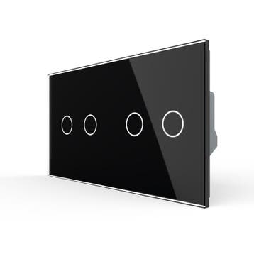 Livolo | Zwart | 2+2 | Zonwering | Schakelaar, Ophalen of Verzenden, Nieuw