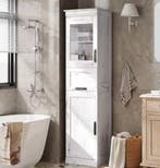 Vrijstaande Hoge Keukenkast met Deuren, Lade Opbergruimte, Huis en Inrichting, Verzenden, Nieuw