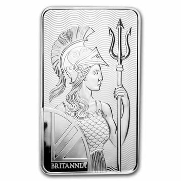 100 oz - The Royal Mint - Britannia zilverbaar, Verzenden, Zilver