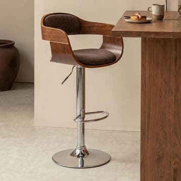 *WOONWINKEL* Kare Design Monaco Bruine Barkruk, Verzenden, Nieuw, Hout