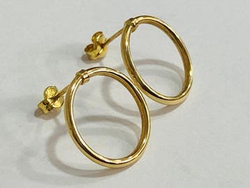 Zonder minimumprijs - Oorbellen - 18 karaat Witgoud, Sieraden, Tassen en Uiterlijk, Oorbellen, Nieuw