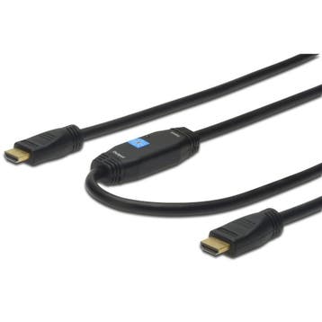 Lange HDMI Kabel 15m Actief | 72% Korting, Snel Pakken, Ophalen of Verzenden, Zo goed als nieuw, 10 meter of meer, HDMI-kabel