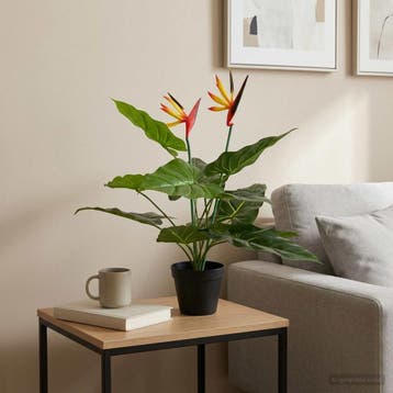 vidaXL Kunst Strelitzia Plant Groen 65 x 13 x 55 cm Stof, PE, Verzenden, Nieuw