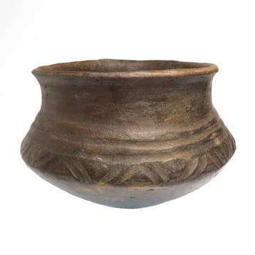 Etruscan Terracotta Grote decoratieve kom