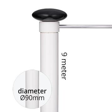 Aluminium baniermast 90mmØ 9 Meter, Verzenden, Nieuw