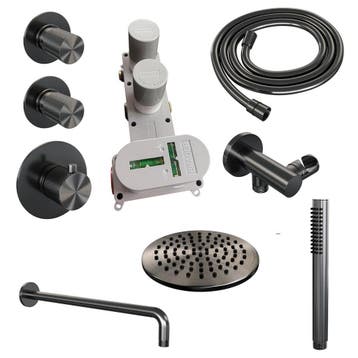 Brauer Gunmetal Carving Thermostatische Regendoucheset, Ophalen of Verzenden, Nieuw