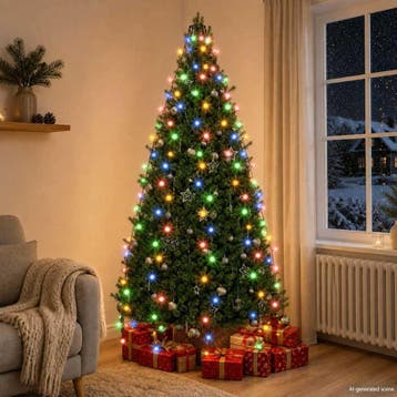 vidaXL Kerstboomverlichting met 210 LEDs meerkleurig net, Verzenden, Nieuw, Kunststof