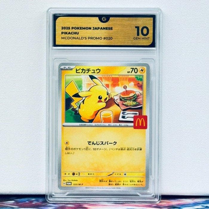 Pokémon Graded card - PIKACHU 020 - Pokémon - GG 10, Hobby en Vrije tijd, Verzamelkaartspellen | Pokémon