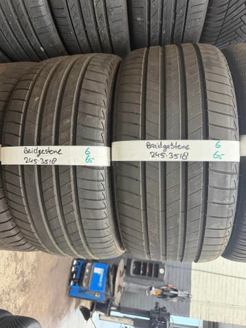 245-35-18 Bridgestone Zomerbanden 6mm Incl Montage 245 35 18, Ophalen, 18 inch, Band(en), Personenwagen