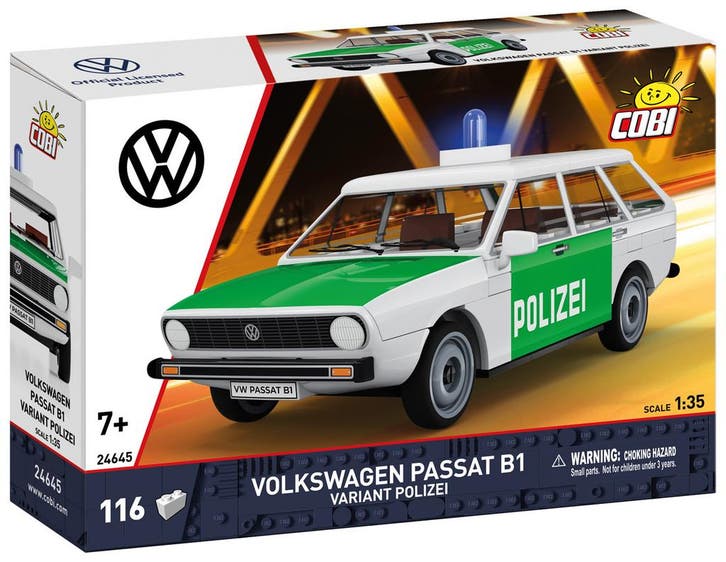 COBI 24645 Volkswagen Passat B1 Variant Polizei (Voertuigen), Kinderen en Baby's, Speelgoed | Bouwstenen, Nieuw, Verzenden
