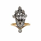 Ring - 18 karaat Geel goud - 0.67ct. tw. Diamant, Nieuw