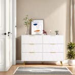 Ladekast met 6 of 4 Lades – Houten Dressoir met Metalen Pote, Verzenden, Nieuw