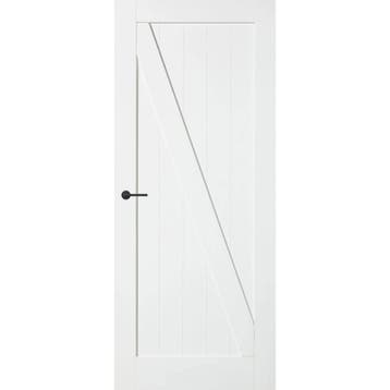 Skantrae SKS2514 Barndeur  93x231,5 (Wit, Stomp, Paneeldeur), Doe-het-zelf en Verbouw, Deuren en Horren, 80 tot 100 cm, 215 cm of meer