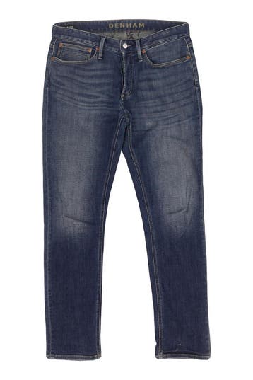 Denham Broek in maat W33 L32 Blauw, Verzenden, Gedragen, Blauw, Denham