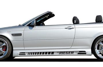 Rieger side skirt (185mm) | 3er E46: 02.98-12.01 (tot Faceli, Verzenden, Nieuw, BMW