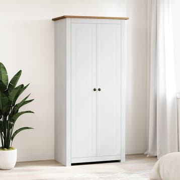 vidaXL Kledingkast Panama Range 80x50x171,5 cm massief, Verzenden, Nieuw
