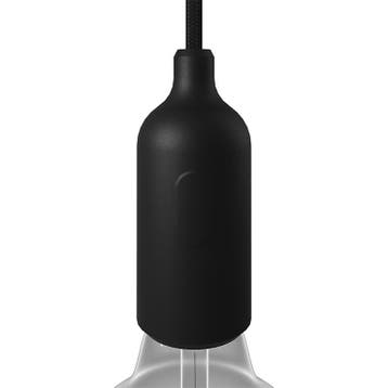 Fitting Silicone Zwart met schakelaar E27, Ophalen of Verzenden, Nieuw