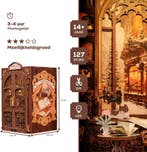 CuteBee Book Nook Bookshop Memories – Houten 3D Puzzel DI., Verzenden, Nieuw