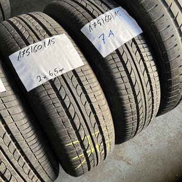 2 x Bridgestone B250 175-60-15 Zomerbanden 6,5mm, Gebruikt, 15 inch, 175 mm, Ophalen of Verzenden