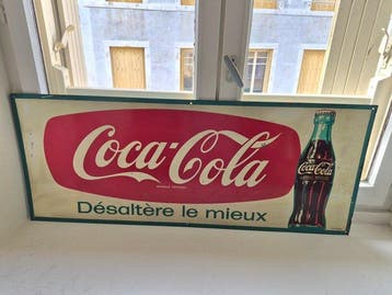 Gedenkplaat Coca-Cola - Nehauss Bagnolet - Emaille plaat -