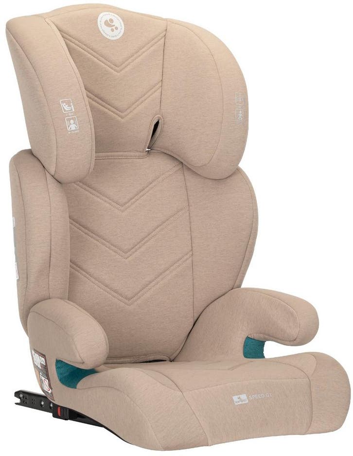 Lorelli Speed GT Isofix Beige 100-150 cm i-Size Autostoel, Kinderen en Baby's, Autostoeltjes, Nieuw, Isofix, 15 t/m 36 kg, Verzenden