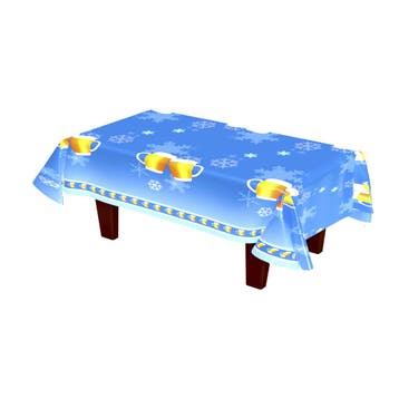Tafelkleed Bierglazen Blauw, Ophalen of Verzenden, Nieuw