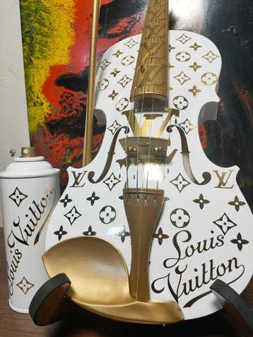 fp pop art - Louis vuitton Violon et Capsule 4/4 (60cm), Antiek en Kunst