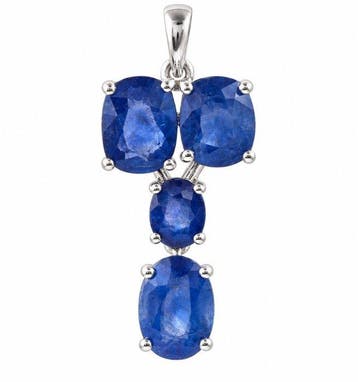 Zonder minimumprijs - Hanger - 14 karaat Witgoud - 5.01ct.