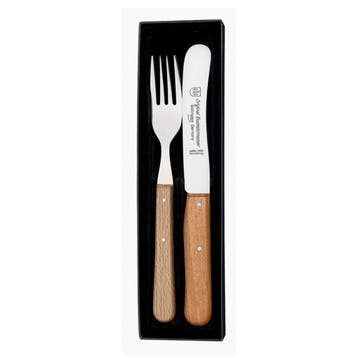 RÖR Solingen Ontbijtmes Buckels – Lemmet 11,5 cm – Set, Ophalen of Verzenden, Nieuw, Rvs of Chroom