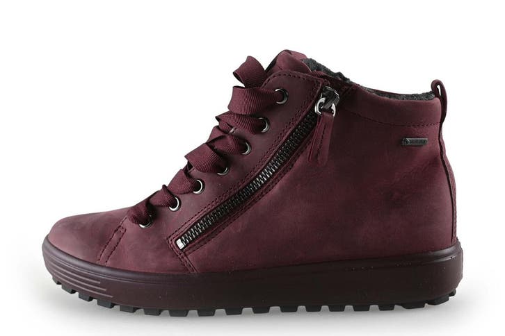 Ecco Veterschoenen in maat 38 Rood, Kleding | Dames, Schoenen, Rood, Zo goed als nieuw, Overige typen, Verzenden