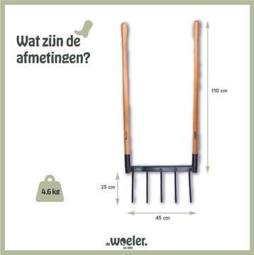 de Woeler DW5 - Woelvork Grelinette -, Ophalen of Verzenden, Nieuw, De Woeler