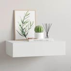 vidaXL Wandschap met lade 40x23,5x10 cm MDF wit, Verzenden, Nieuw