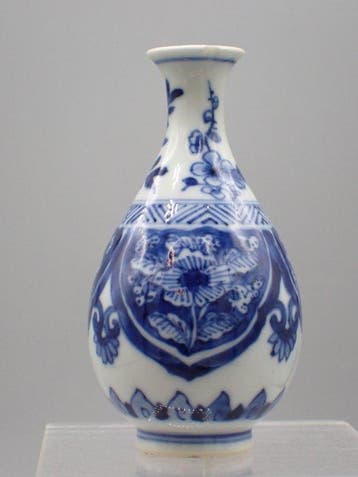 Vaas - Porselein - China - Kangxi (1662-1722) (Zonder, Antiek en Kunst