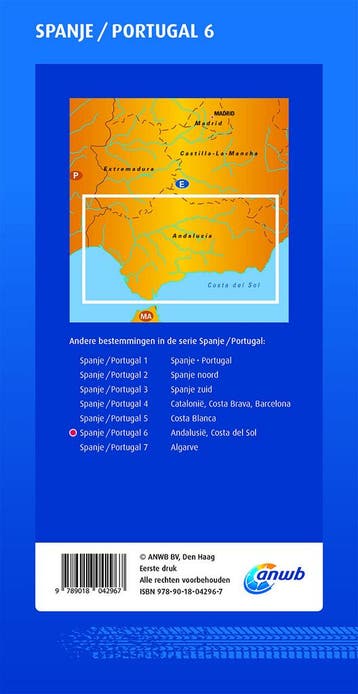 ANWB Wegenkaart Andalusië/Costa del Sol 9789018042967 ANWB, Verzenden, Gelezen, ANWB