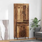 vidaXL buffetkast met lade 2 pcs Oud Hout Bewerkt hout, Minder dan 50 cm, Verzenden, Nieuw, Minder dan 100 cm