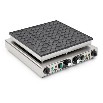 HCB Poffertjesbakplaat - 100 dops - 230V - RVS, Verzenden, Nieuw in verpakking