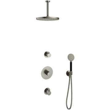 Hotbath Cobber - Inbouw Regendoucheset - Geborsteld Nikkel -, Ophalen of Verzenden, Nieuw