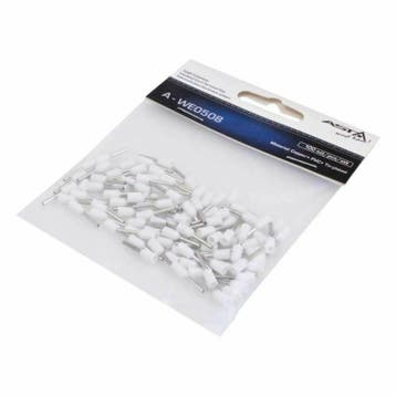 100 Delig 0.5mm2 Adereindhuls Wit - Kabelschoen Pen - Aderei, Auto-onderdelen, Ophalen of Verzenden, Nieuw, Universele onderdelen