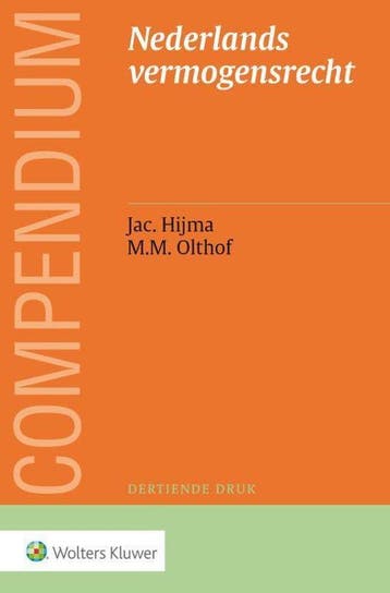 9789013140545 Compendium van het Nederlands vermogensrecht, Verzenden, Zo goed als nieuw, Jac. Hijma