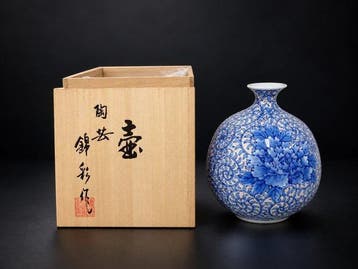 Vaas - Keramiek - Japan - Arita porseleinen vaas door Fujii