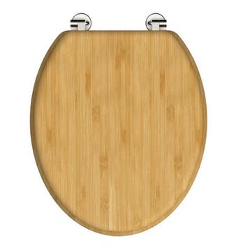 Toiletbril Schutte Lupos Natural Bamboo Bruin, Ophalen of Verzenden, Nieuw