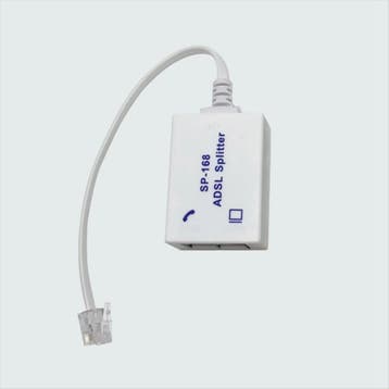 2x DSL ADSL Filter Splitter RJ11 Telefoon Modem Adapter, Verzenden, Nieuw