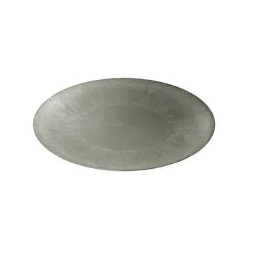 Actie onderbord loodlook rond basic grey grijs 40 cm doos, Ophalen of Verzenden, Nieuw