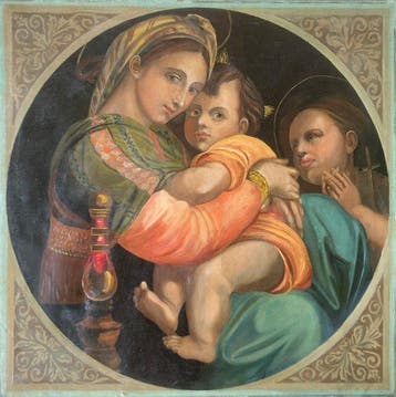 Europese school (XX) - NO RESERVE  Madonna della Sedia,, Antiek en Kunst